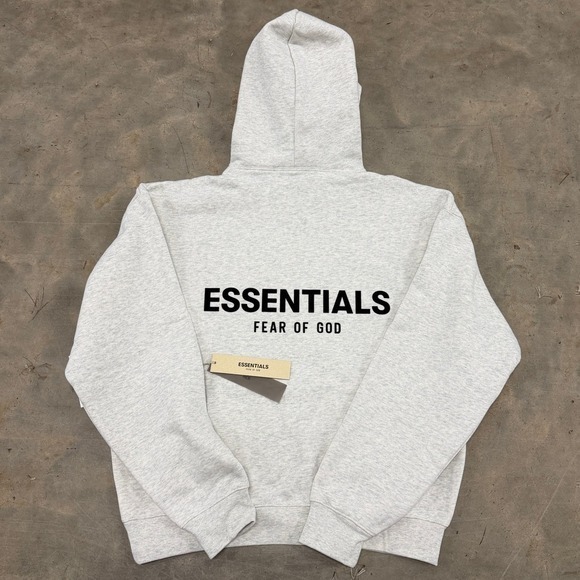 Fear of God Essentials SS22 'Light Oatmeal' Hoodie Size XL - Picture 3 of 7